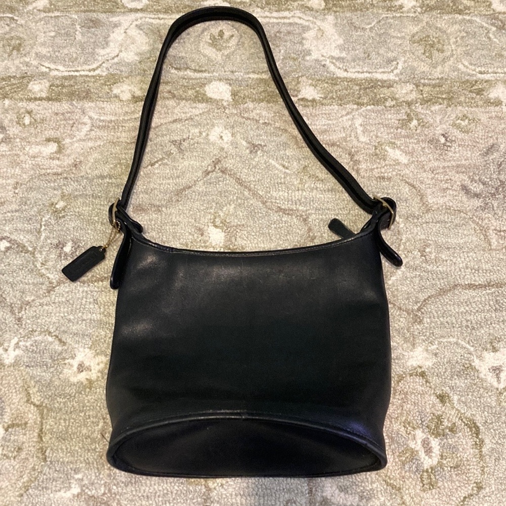 Coach Classics Black leather duffle. RARE! Made in NYC